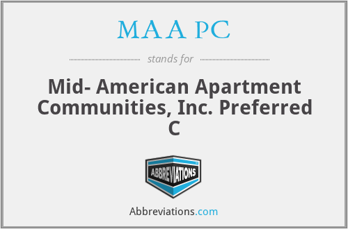 MAA PC - Mid- American Apartment Communities, Inc. Preferred C